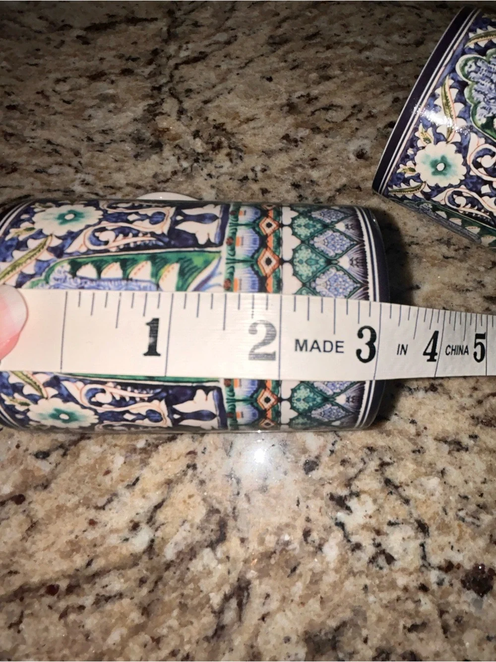 Pottery Barn Mezze blue mugs (2)